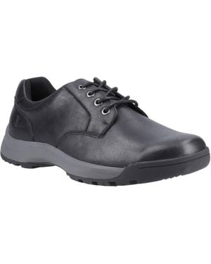 Hush Puppies Vinson Leather Lace-Up Shoes - Black