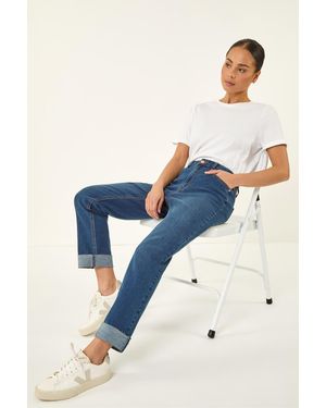 Roman Petite Turn Up Pocket Jeans - Blue