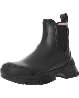 Gucci Leon Leather Chelsea Boots - Black