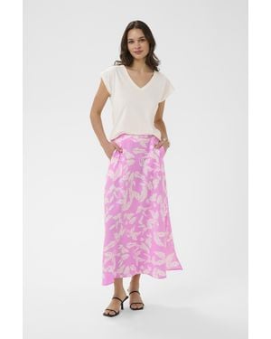 Kaffe Rok Kamarlo Rok Regular Fit - Roze