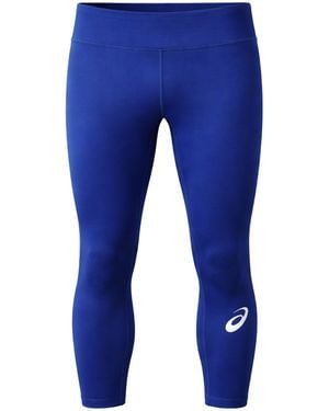 Asics Logo Knee Tights - Blue