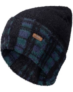 Trespass Atlas Tartan Reversible Beanie - Blue