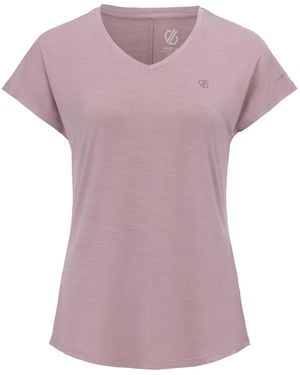 Dare 2b Ladies Vigilant Active T-Shirt (Mauve Shadow) - Purple