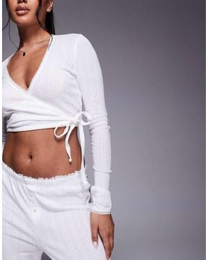 Oh Polly Relaxed Lounge Trouser Co-Ord - Purple