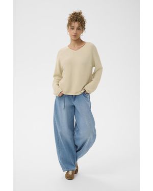 Cream Pullover Crsillar Pullover Loose Fit - Blauw