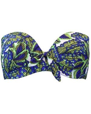 Pour Moi Heatwave Strapless Lightly Padded Bikini Top - Blue