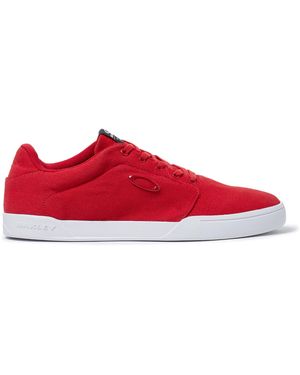 Oakley Flyer Lace-Up Canvas Plimsolls 13551 465 - Red