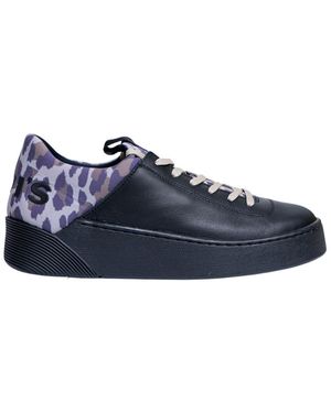 Levi's Schoenen ,Zwart ,Leer Leren Vetersneakers - Blauw