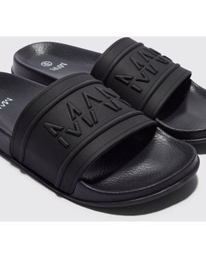 BoohooMAN Man Dash Slider - Black