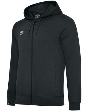 Umbro Club Leisure Full Zip Hoodie - Black