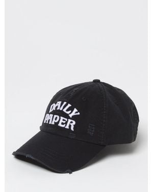 Daily Paper Distressed Baseball Cap - Black