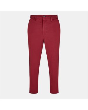 BOSS Kaito Slim Fit Chinos Trousers - Red
