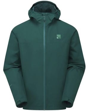 Sprayway Waterproof Outdoor Jacket With Hood Windproof Rain Shell Coat - Green