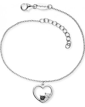 Engelsrufer Erb-Yiyaheart-Zi Ladies Yin Yang Heart Bracelet - White
