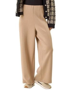 Roman Petite Front Seam Stretch Trouser - Natural