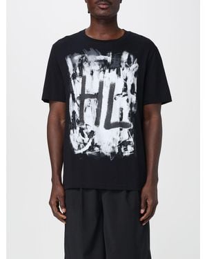 Helmut Lang Abstracte Print T-shirt - Zwart