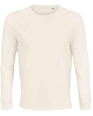 Sol's Adult Pioneer Organic Cotton Long-Sleeved T-Shirt (Off) - Natural