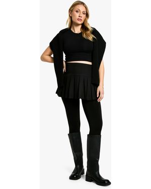 Boohoo Maternity Thermal Bump Support Fleece Lined Tights - Black
