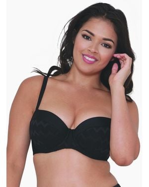 Curvy Kate Cs4111 Hi Voltage Balcony Bikini Top - Black