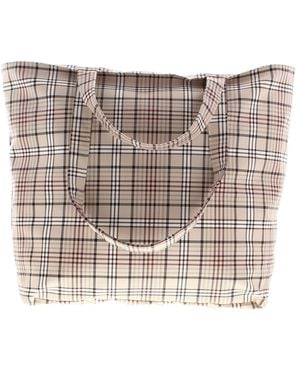 Wynsors Zipped Tote Bags Phyllis Zip Check - Metallic
