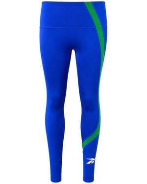 Reebok Wor Big Logo Leggings Cotton - Blue