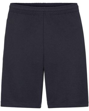 Fruit Of The Loom Lightweight Casual Fleece Shorts (240 Gsm) (Deep) - Blue