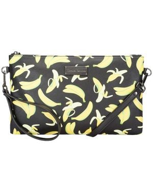 Claudia Canova Banana Print Crossbody Clutch - Yellow