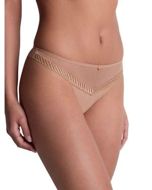Aubade Sheer Emotion Tanga - Brown