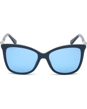 Swarovski Sk0227 55 90V Sunglasses - Blue