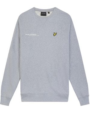 Lyle & Scott And Crew Neck Sweatshirt Co-Ordinates Print - Grey
