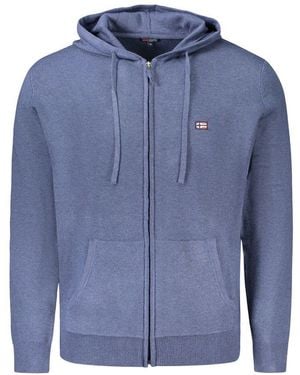 Norway 1963 Zipup Hoodie Knitwear - Blue