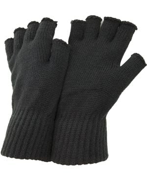 floso Fingerless Winter Gloves - Black