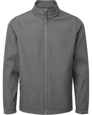 PREMIER Recycled Wind Resistant Soft Shell Jacket (Dark) - Grey