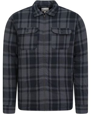 Mountain Warehouse Stream Ii Flannel Lined Shirt () Cotton - Blue