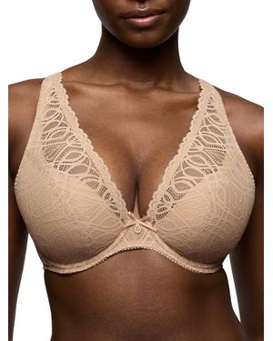 Primadonna Salerno Half Padded Plunge Bra Candy Ginger - Brown