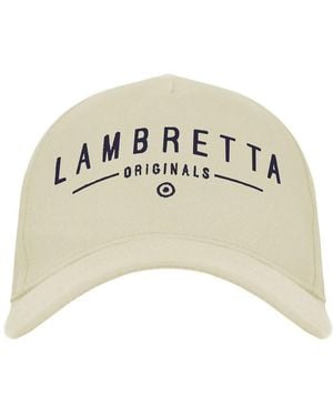 Lambretta Adult Originals Baseball Cap Cotton - White