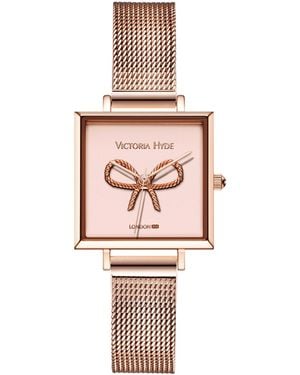 Victoria Hyde London Watch Maida Vale Bow Edged, Rosegold - Pink
