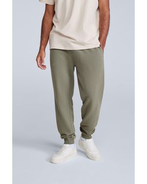 Mountain Warehouse 'Driver' Joggers Casual Soft Cotton Lightweight Elastic Waistband Trousers - Green