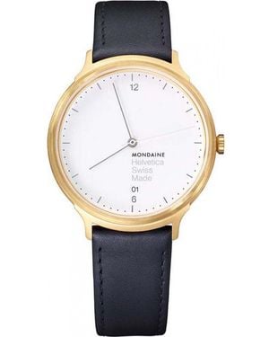 Mondaine Mh1-L2211-Lb Helvetica Light Watch - White