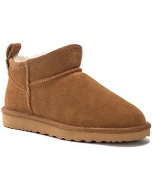 Aus Wooli Australia Sheepskin Classic Ultra Mini Boots Airlie - Brown