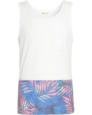 Another Influence Print Panel Regular Fit Tank - White