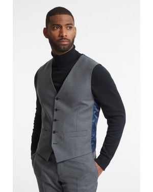 Alexandre Silver Label Mid Flannel Waistcoat - Blue