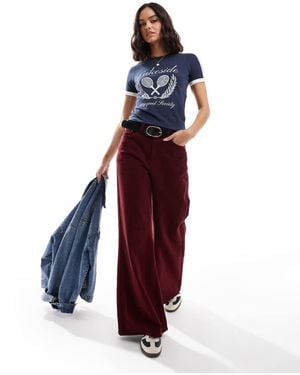 Cotton On Fitted Graphic Longline Tee - Purple