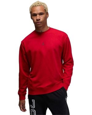 Nike Jordan Crossover Logo Crewneck Sweatshirt /Zwart) - Rood
