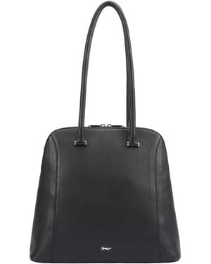 Paul Costelloe Tayota Leather Shoulder Bag - Black