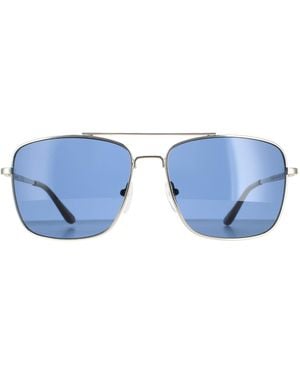 Calvin Klein Square Smoke Ck19136S Metal - Blue