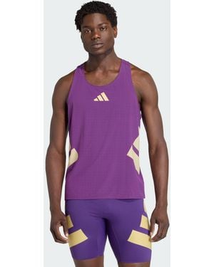 adidas Originals Adizero Road To Records Singlet - Purple