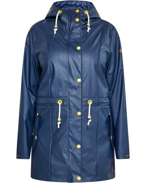 Schmuddelwedda Ronde Regenjas Marine - Blauw