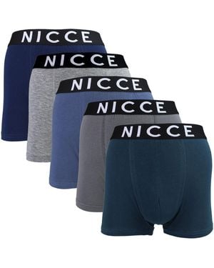 Nicce London 5 Pack Boxers Dillow - Blue