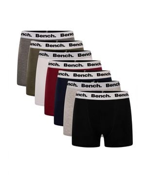 Bench 7 Pack 'Marcos' Cotton Blend Boxers - White